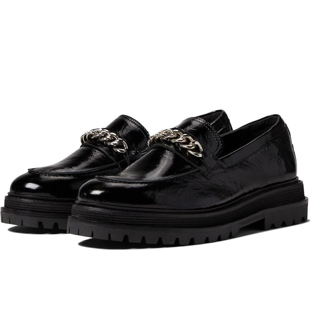 FARYL by Farylrobin Raine Loafer Womens US 8.5 Black Leather Casual Shoes ZAP808